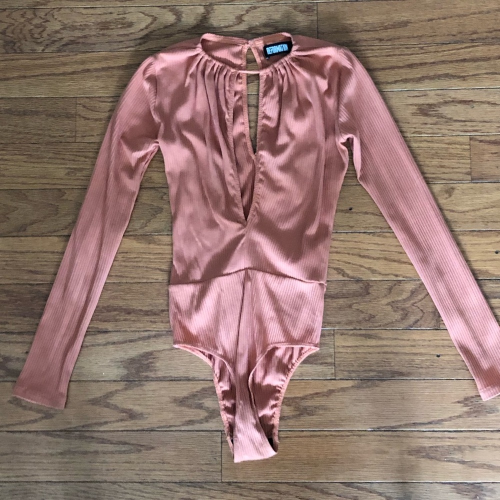 Reformation long sleeves bodysuit